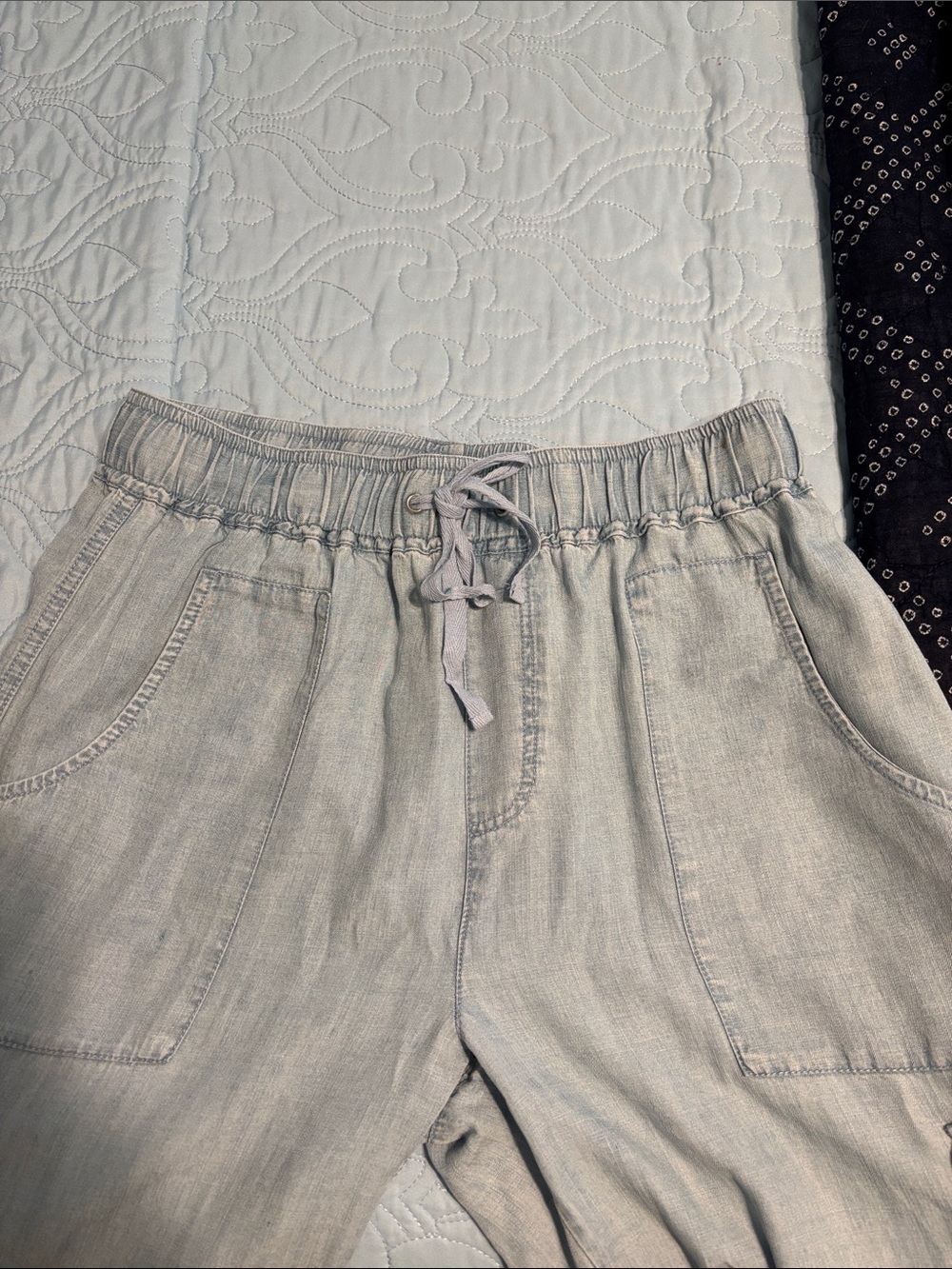 Velvet Hearts Tencel Cargo Denim Pants - Picture 5 of 9